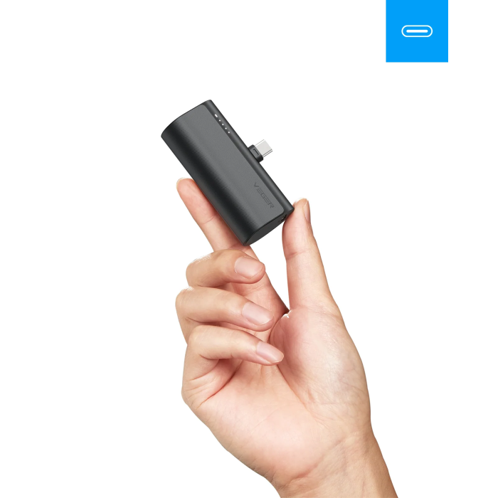 VEGER 5000mAh Magnetic PD20W Fast Charging Mini Power Bank Type-C