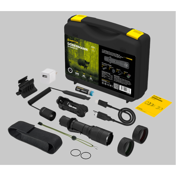 Armytek Dobermann Extended Set White (F02005C)