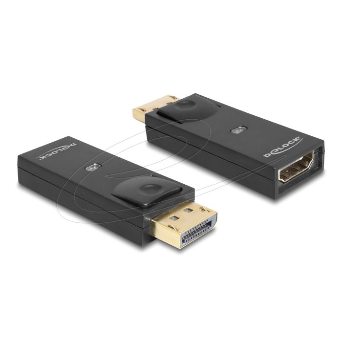 Delock Adapter Displayport 1.1 Plug to HDMI Socket black (65258)