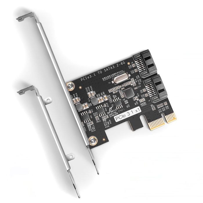 AXAGON PCES-SJ2 PCIe Controller 2x internal SATA 6G port, JMB582 + LP (PCES-SJ2)