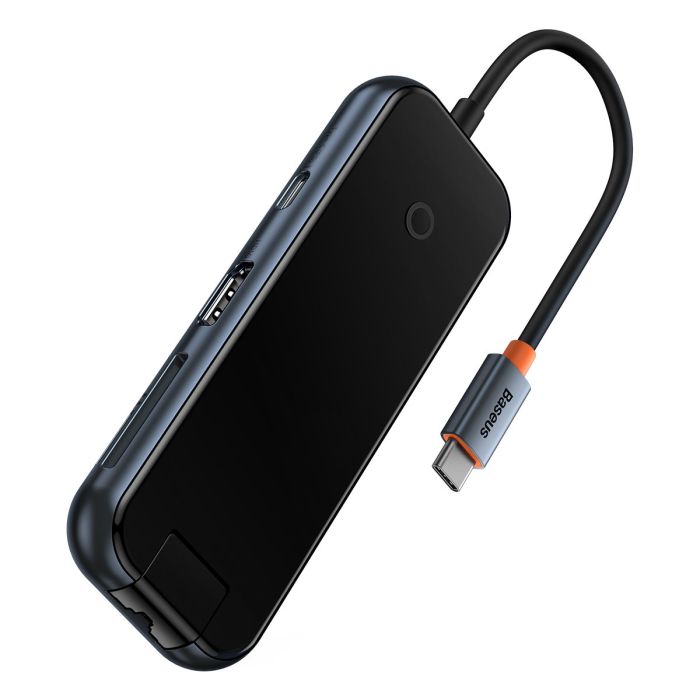 Baseus AcmeJoy HUB 8-Port USB-C to 1xHDMI / 2xUSB-A 3.0 / 1xUSB-A 2.0 / 1xUSB-C PD&Data / 1xRJ45 / 1xSD/TF dark gray