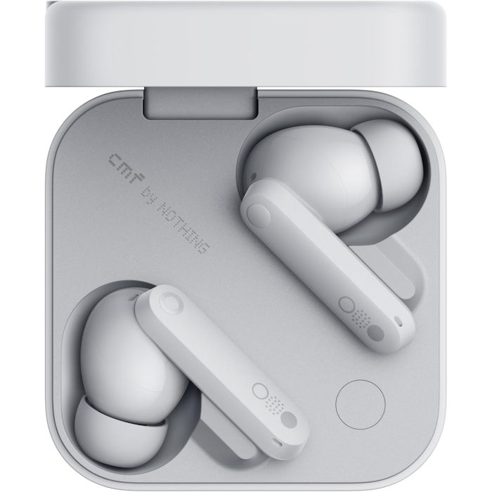 CMF by Nothing Buds Pro 2 Wireless Earbuds with HiFi Sound, 50dB Intelligent Active Noise Cancellation, HD Microphones Light Grey