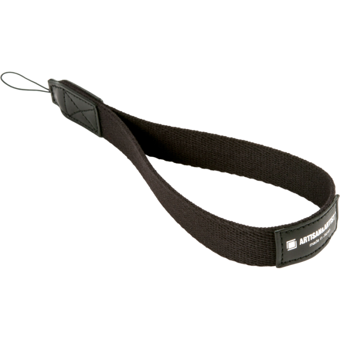 Artisan & Artist ACAM-296 Wrist Cloth Strap thin paracord (with Loop) Black