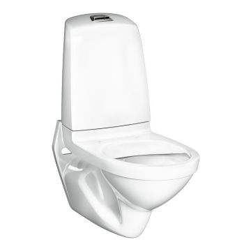 Gustavsberg Wall-hung toilet Nautic 1522 - With Cistern, Hygienic Flush, Dual Flush 2/4L, Without Seat, Ceramicplus (GB1115222R1205)