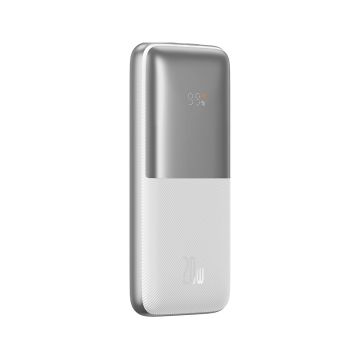 Baseus Baseus Pro 10000mAh 20W white powerbank with USB Type A - USB Type C 3A 0.3m cable (PPBD040202)