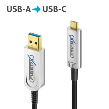 PureLink FiberX series USB 3.1 fiber optic cable USB-A USB-C 10m (FX-I630-010)