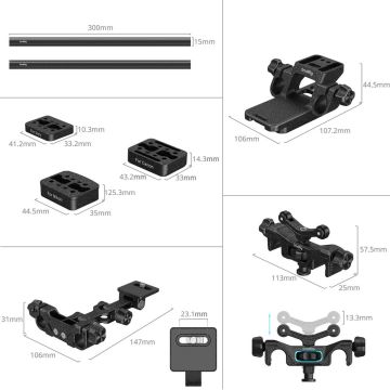 SmallRig 4722 Wildlife Photography Lens Support Kit (Touch & Go Plate S)