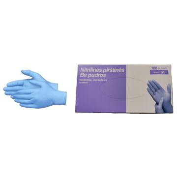Nitrile Gloves Size M 100 pieces in a box