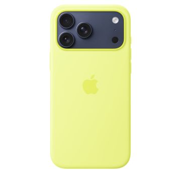 Apple iPhone 17 Pro Max Silicone Case with MagSafe Neon Yellow MGFM4