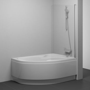 Ravak Vannas Siena CVSK1 ROSA 160/170 L Bright Alu+Caurspīdīgs Stikls (7QLS0U00Y1)