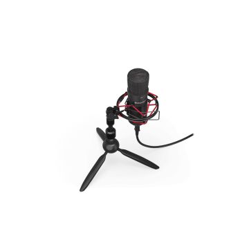 Endorfy Solum T Black Condenser Microphone + Stand | 3.5mm