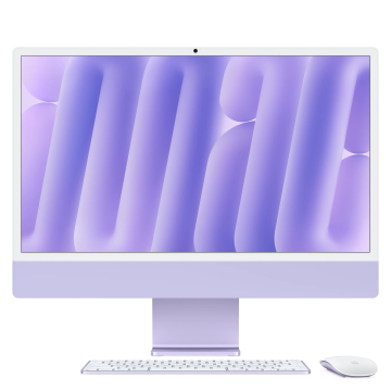 Apple iMac 24 Apple M4 10C CPU, 10C GPU 24GB RAM 512GB SSD Trackpad, Keyboard with Touch ID and Numeric Keypad Purple (Spec. conf.)