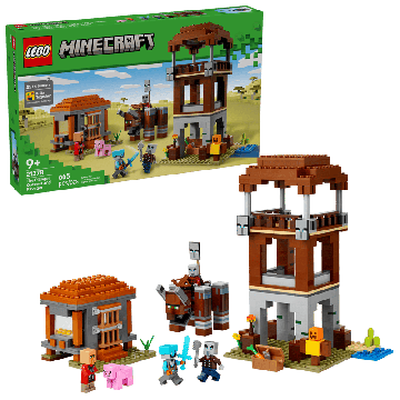 LEGO Minecraft The Pillager Outpost and Ravager (21278)