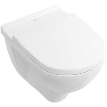 Villeroy&Boch O.novo Wall-Mounted WC with Toilet Seat Coverand SoftClose (5660H101)