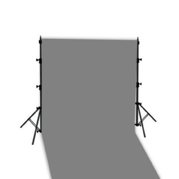 Linkstar Hintergrund System + Cloth Grey 2.9x5m