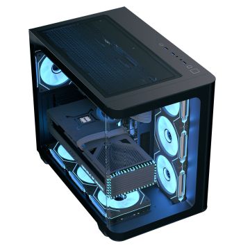 P500C PC Case, Mid Tower, ATX, Tempered Glass - Black (ACCM-PN01043.11)
