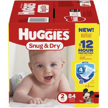 Huggies Snug & Dry - 84 pieces, Size 2 - Disney Mickey Mouse (036000406993) (Ražots ASV)