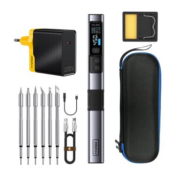 FNIRSI HS-02A MAX 100 W smart soldering iron with tool kit