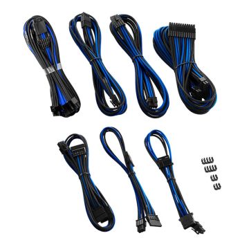 CableMod C-Series Pro ModMesh 12VHPWR Cable Kit for Corsair RM, RMi, RMx (Black Label) - black/blue (CM-PCSR-16P3KIT-NKKB-R)