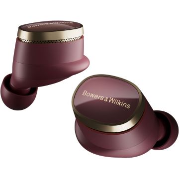 Bowers & Wilkins Noise-Cancelling Wireless Headphones Pi8, Dark Burgundy