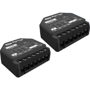 Set of 2 Shelly 2PM Gen3 WiFi/Bluetooth Controllers
