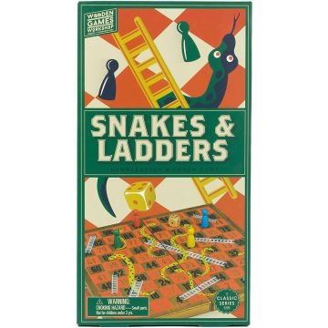 Brain Games Wooden Games Workshp - Snakes & Ladders (EN)