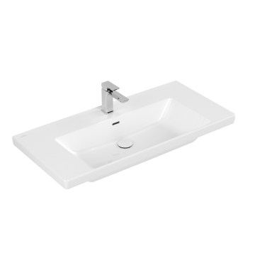 Villeroy&Boch Subway 3.0 Vanity Izlietne ar Pārplūdi 100x47,0x16,5cm White Alpin (4A70A5R1)