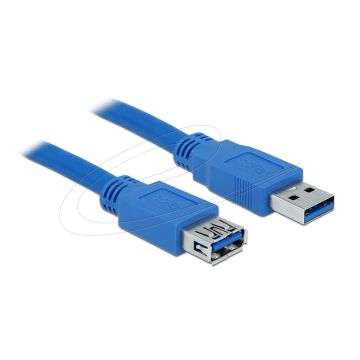 Delock Extension Cable USB 3.0 Type-A Plug to USB 3.0 Type-A Socket 2 m blue (82539)