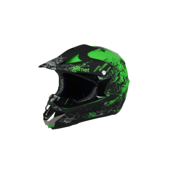 XTR MT125 Melns / Zaļš Bērnu ķivere S izmērs - 51cm - 52cm
