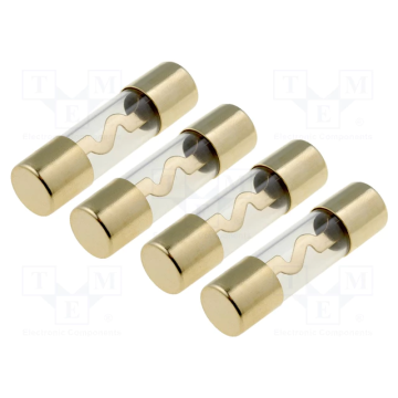 ACV AGU-30G fuse; glass; 30A; Conductor: gold; gold-plated; 4pcs (30.3901-30)