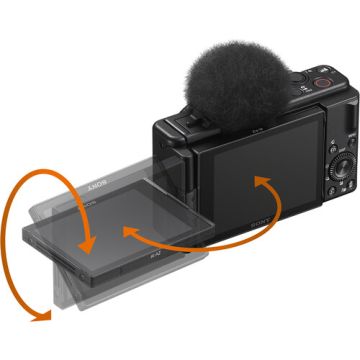 Sony ZV-1F Vlogging Camera with Vlogger Accessory Kit Black