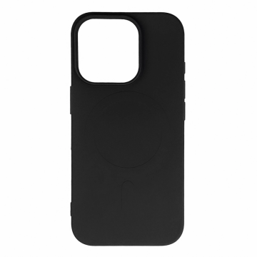 Hurtel MagSafe Compatible Liquid Silicone Case for iPhone 17 Pro Black