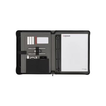 Wenger Venture Writing Folder with Zipper and Carry Handles black (611710)