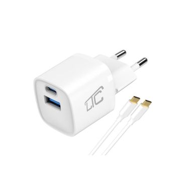 LTC 30W GaN USB C Wall Charger + USB C Cable 1m (LXQC43)