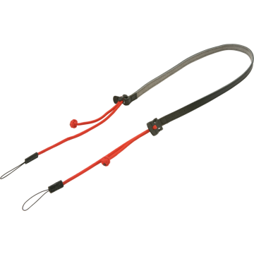 Artisan & Artist ACAM-P12 Flynn Camera Paracord Strap with adjust lengths in Leather (with Loop) Red