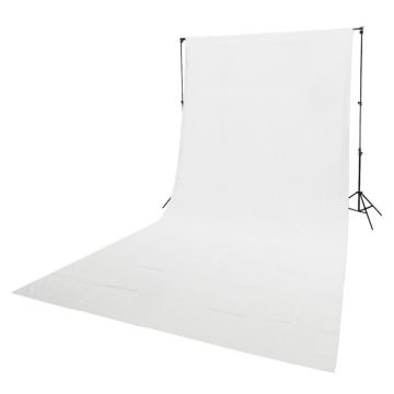 Genesis Gear White Screen Chromakey Backdrop 180x280cm with 8.5cm Crossbar