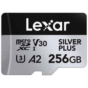 Lexar microSDXC Silver Plus 1066x UHS-I/U3/A2/4K R205/W150 (V30) 256GB (LMSSIPL256G-BNANG)
