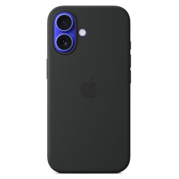 Apple iPhone 16 Silicone Case with MagSafe Black MYY13