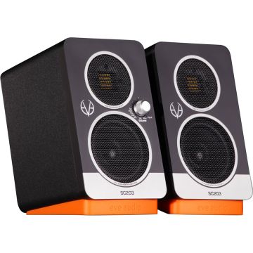 EVE Audio 2-Way, AMT, 3" Stereo Desktop Speaker Set, Mobile Nearfield Monitor SC203_set