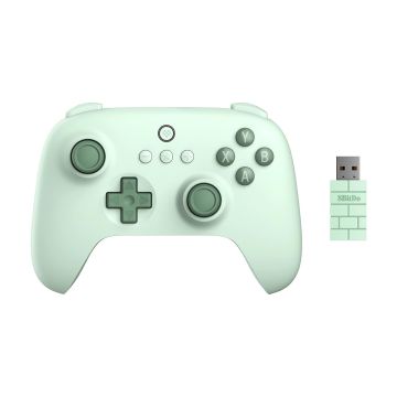 AKNES 8BitDo Ultimate C 2.4G Wireless Controller Compatible with Steam Deck, Windows, Android & Raspberry Pi, Rumble Vibration, Turbo (Field Green)
