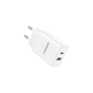 VEGER VLS302U 30W Dual-Port Type C USB Fast Charger