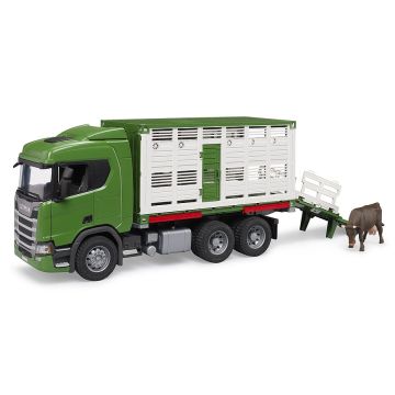 Bruder Scania Super 560R Cattle transportation truck with 1 cattle (03548)