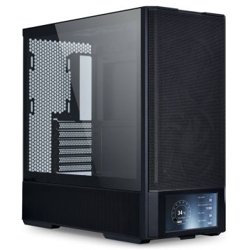 Lian Li LANCOOL 207 Digital PC Case, Mid Tower, ATX, Tempered Glass - Black (LAN207DX)