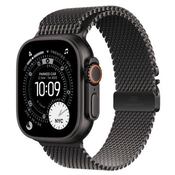 Apple Watch Ultra 3 GPS + Cellular 49mm Black Titanium Black Titanium Milanese Loop (M) MF1Q4