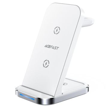Acefast 3in1 Wireless Charging Station for Phone, Headphones, Smartwatch, White (E15)