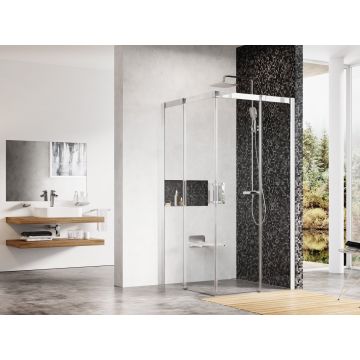 Ravak Dušas Stūris MSRV4-100/100 Bright Alu+Caurspīdīgs Stikls (1WVAAC00Z1)