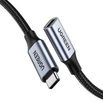 Ugreen extension cable USB C 3.1 male / female 10Gb/s 1m gray (US372)