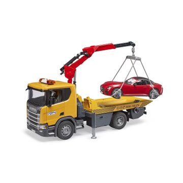 Bruder Scania Super 560R Tow truck with Light & Sound Module and Bruder Roadster (03552)