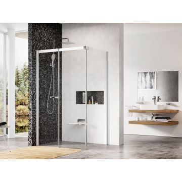 Ravak Dušas Stūris MSDPS-120/80 L Bright Alu+Caurspīdīgs Stikls (0WLG4C00Z1)