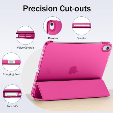 Maledan Case for iPad 10 11 Generation (2022 10.9 inch A16 2025 11 inch) Pink Red